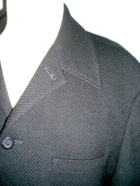 Gianni Versace versus black wool jacket L